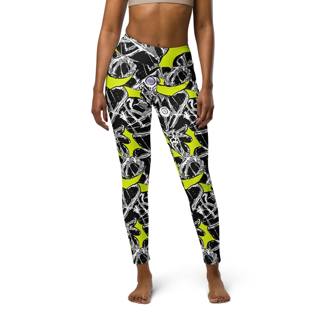 Acid X-ray on Yoga Leggings — Front