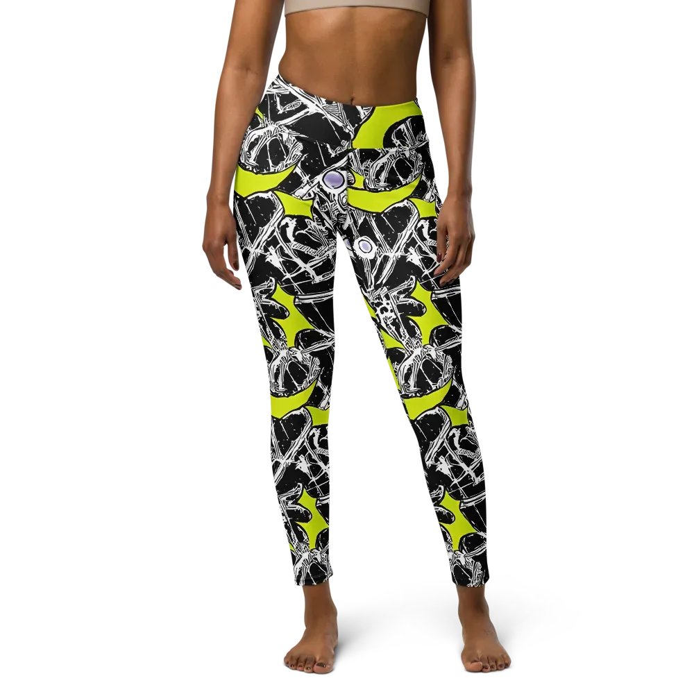 Acid X-ray on Yoga Leggings — Front