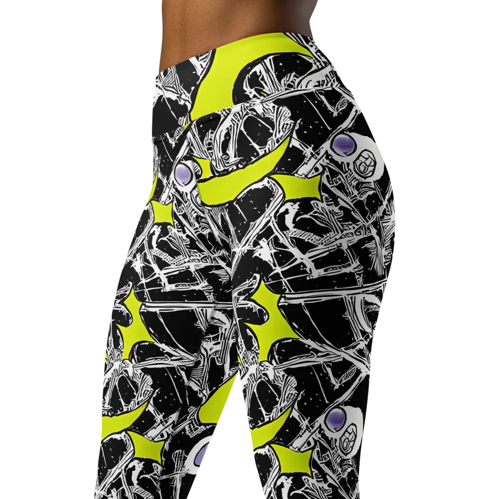 Acid X-ray on Yoga Leggings — Left Front