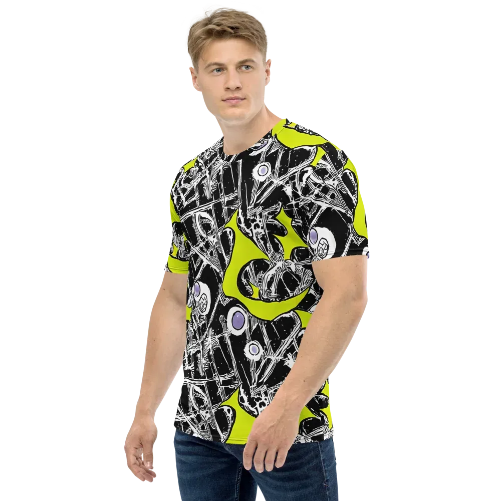 Acid X-ray on Men's Crew Neck T-Shirt — Left