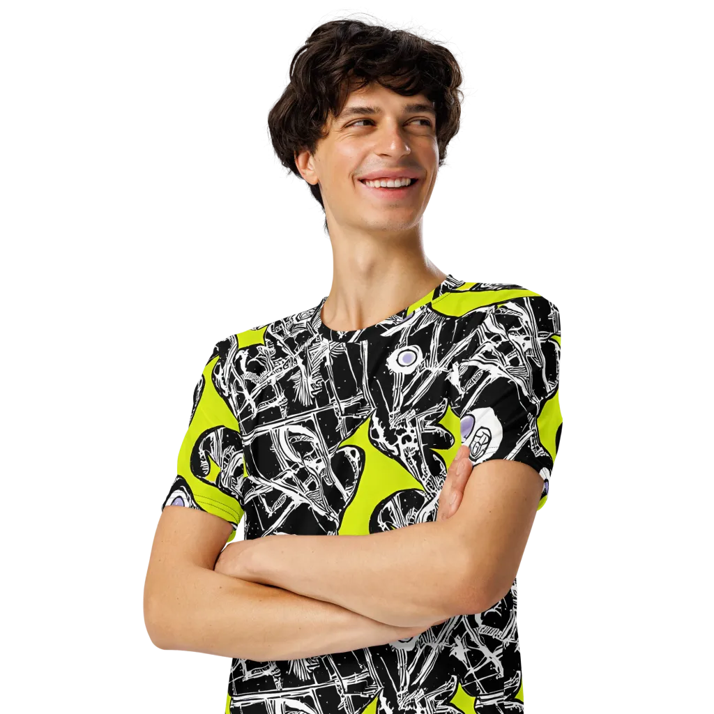 Acid X-ray on Men's Crew Neck T-Shirt — Left Front