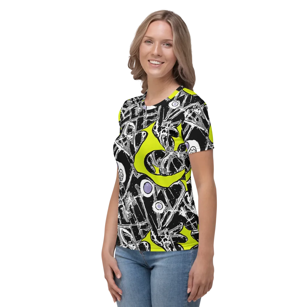 Acid X-ray on Women's Crew Neck T-Shirt — Left