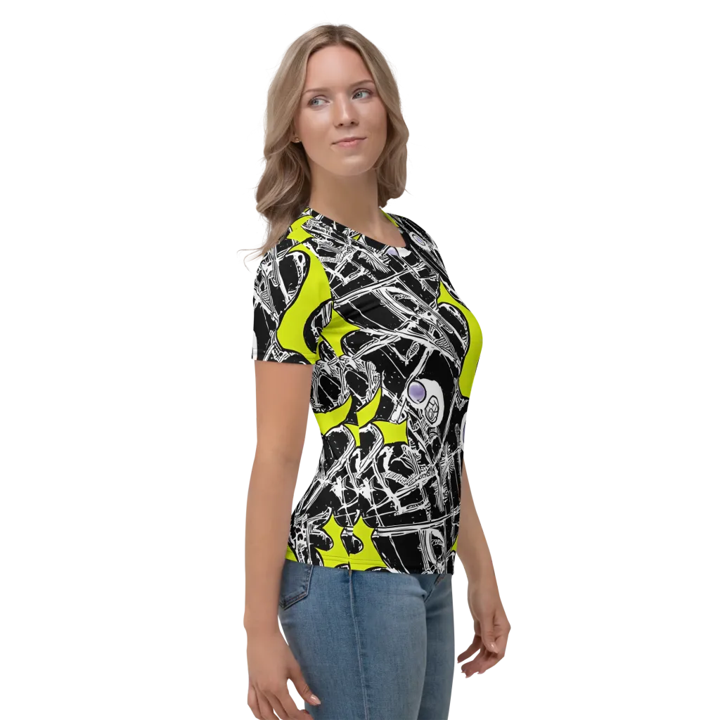 Acid X-ray on Women's Crew Neck T-Shirt — Right