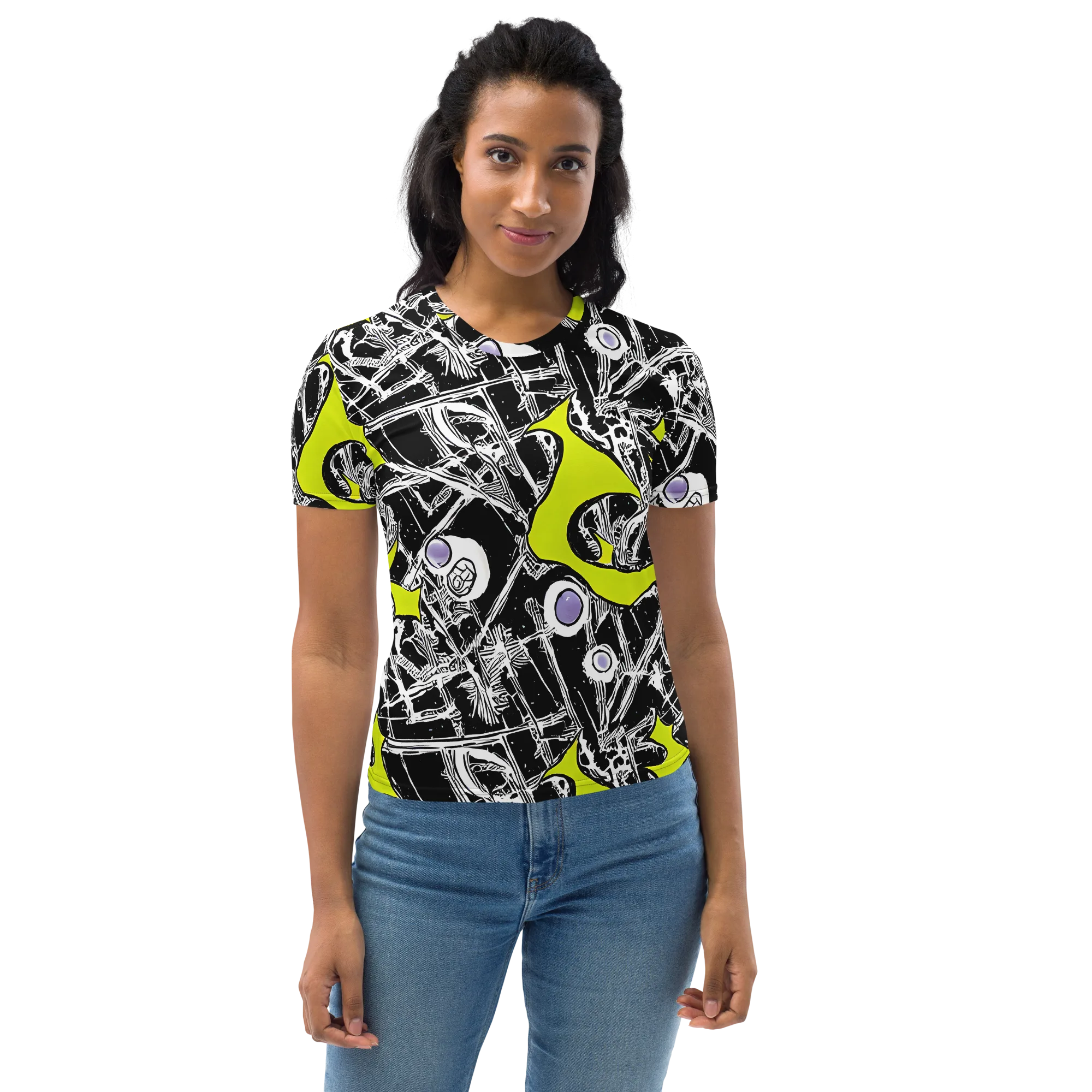 Acid X-ray on Women's Crew Neck T-Shirt — Front