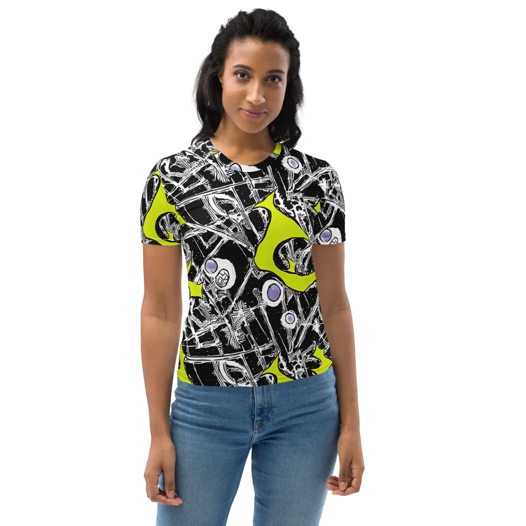 Acid X-ray on Women's Crew Neck T-Shirt — Front