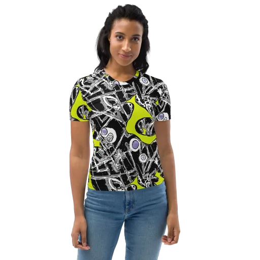 Acid X-ray on a Women's Crew Neck T-Shirt