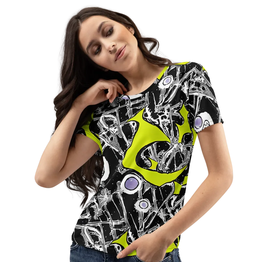 Acid X-ray on Women's Crew Neck T-Shirt — Left Front