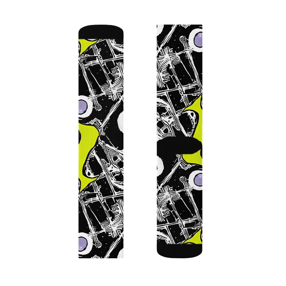 Acid X-ray on Socks — Left Sock