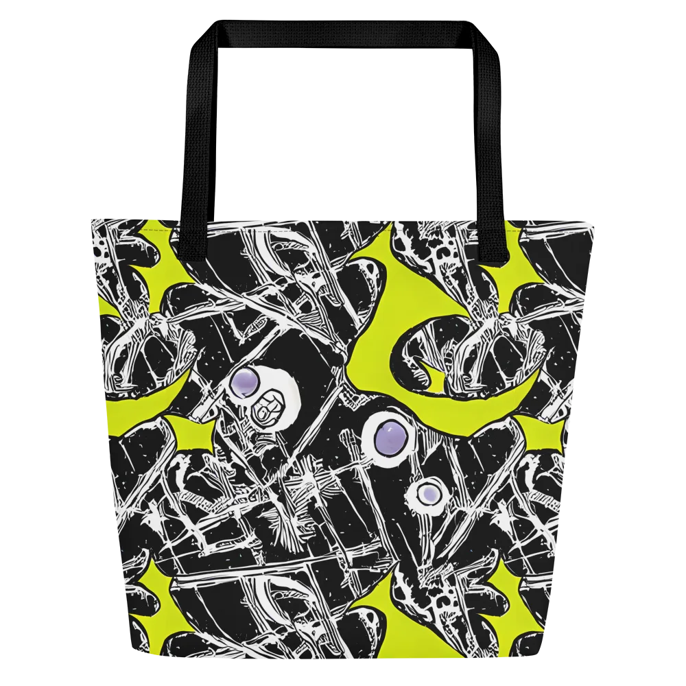 Acid X-ray on Large Tote Bag W/ Pocket — Front