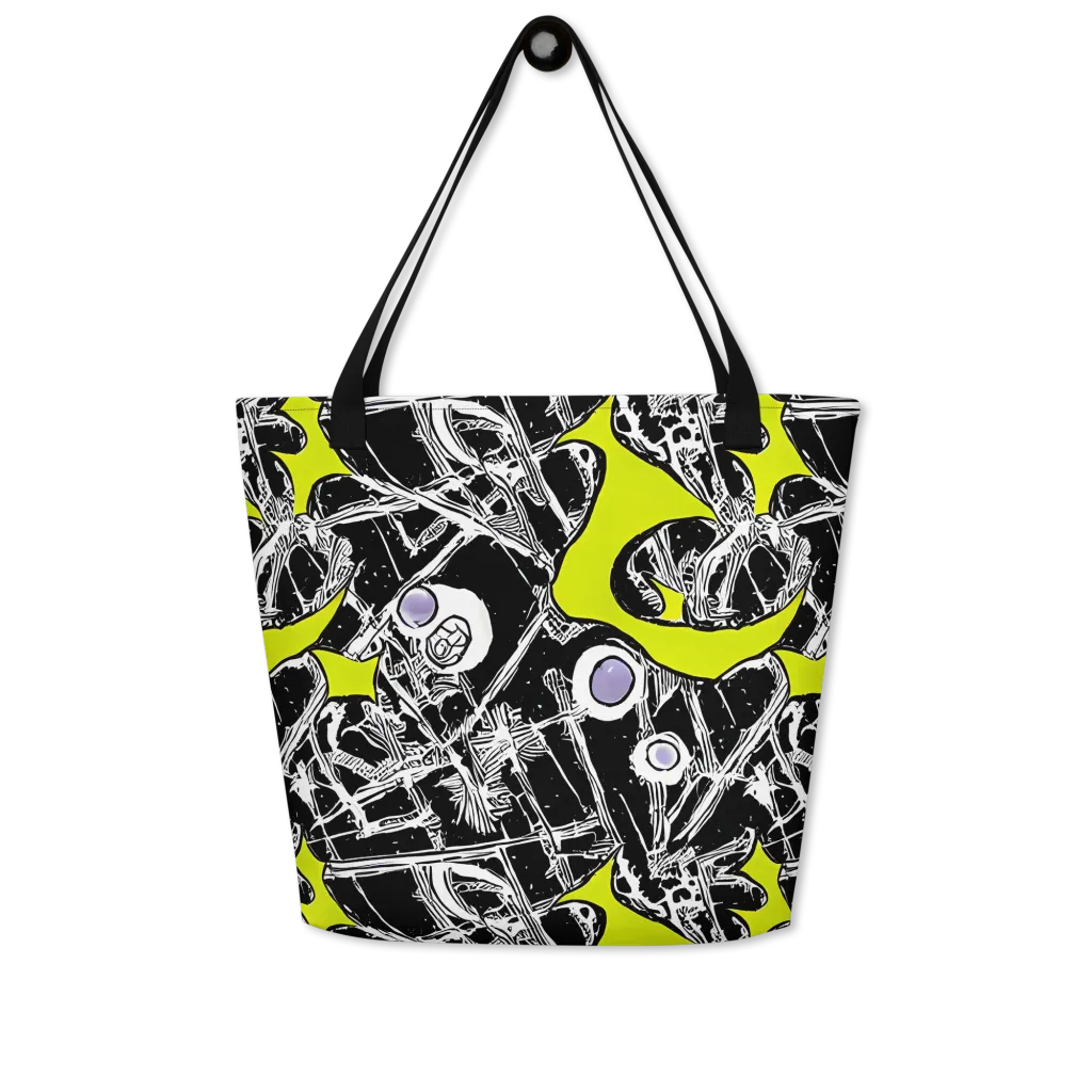 Acid X-ray on Large Tote Bag W/ Pocket — Front