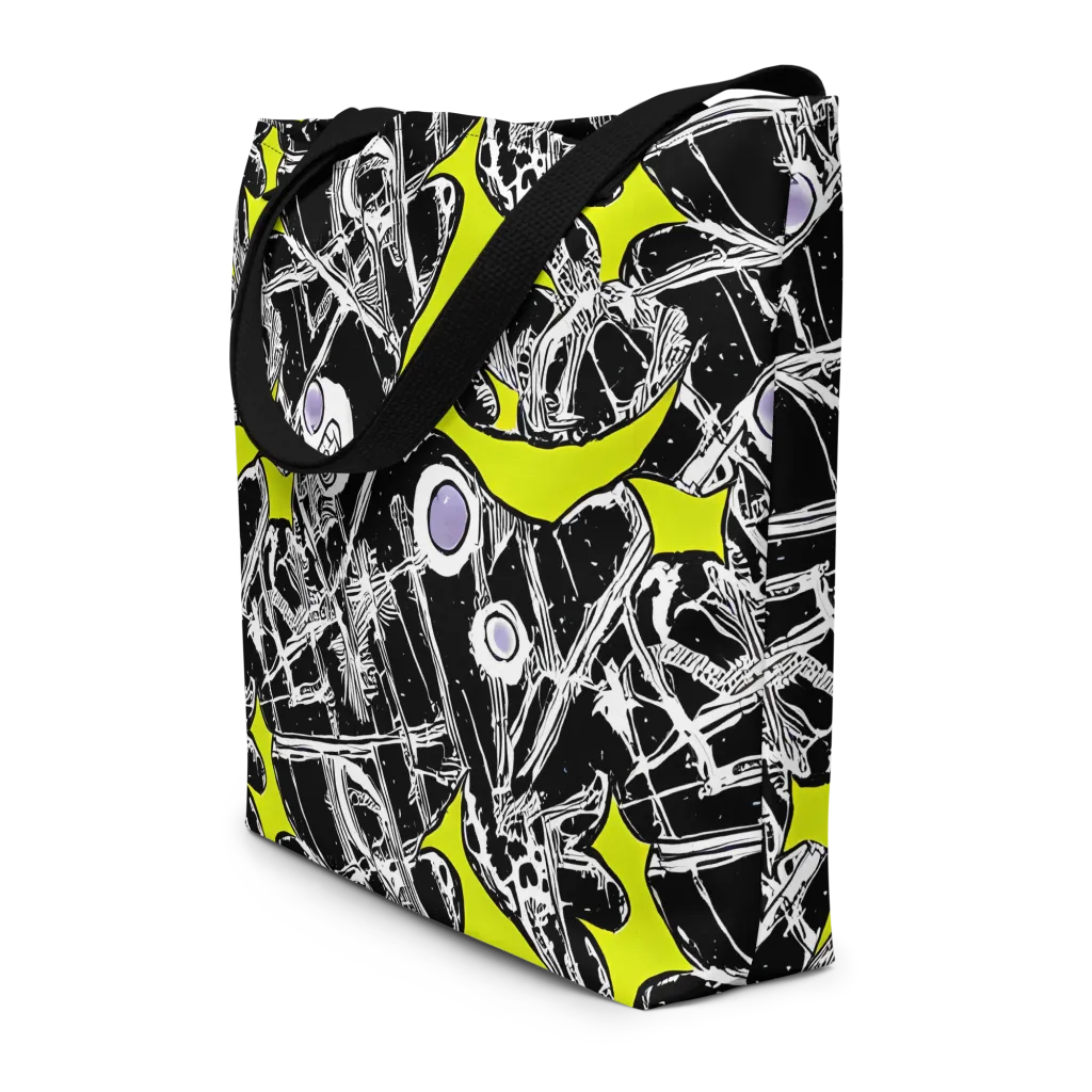 Acid X-ray on Large Tote Bag W/ Pocket — Front
