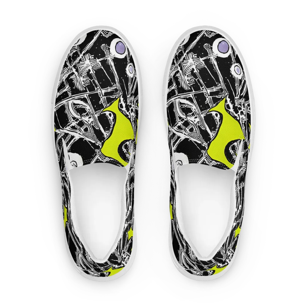 Acid X-ray on Women's Slip-On Canvas Shoes — Front