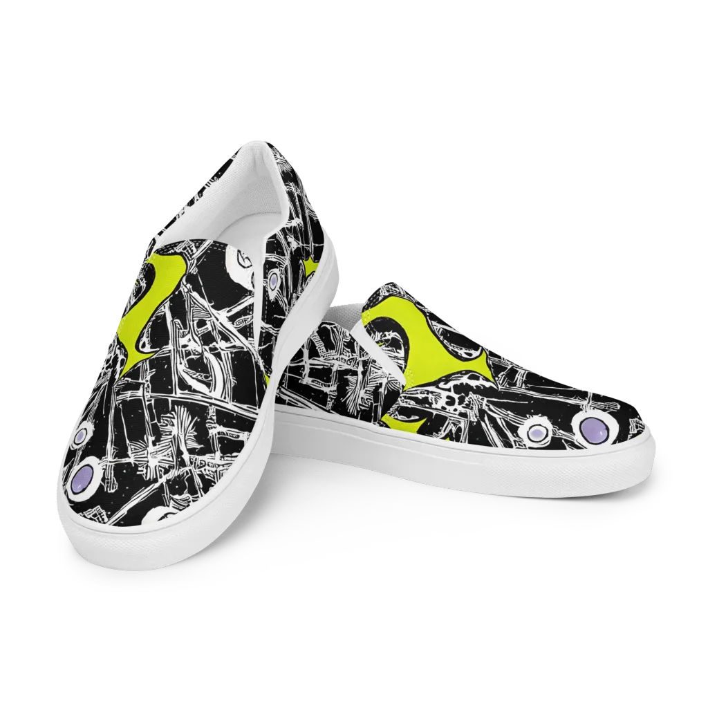 Acid X-ray on Women's Slip-On Canvas Shoes — Left Front
