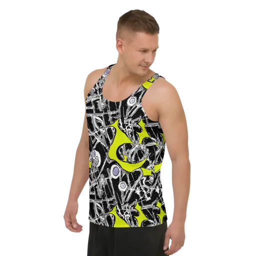 Acid X-ray on a Men's Tank Top