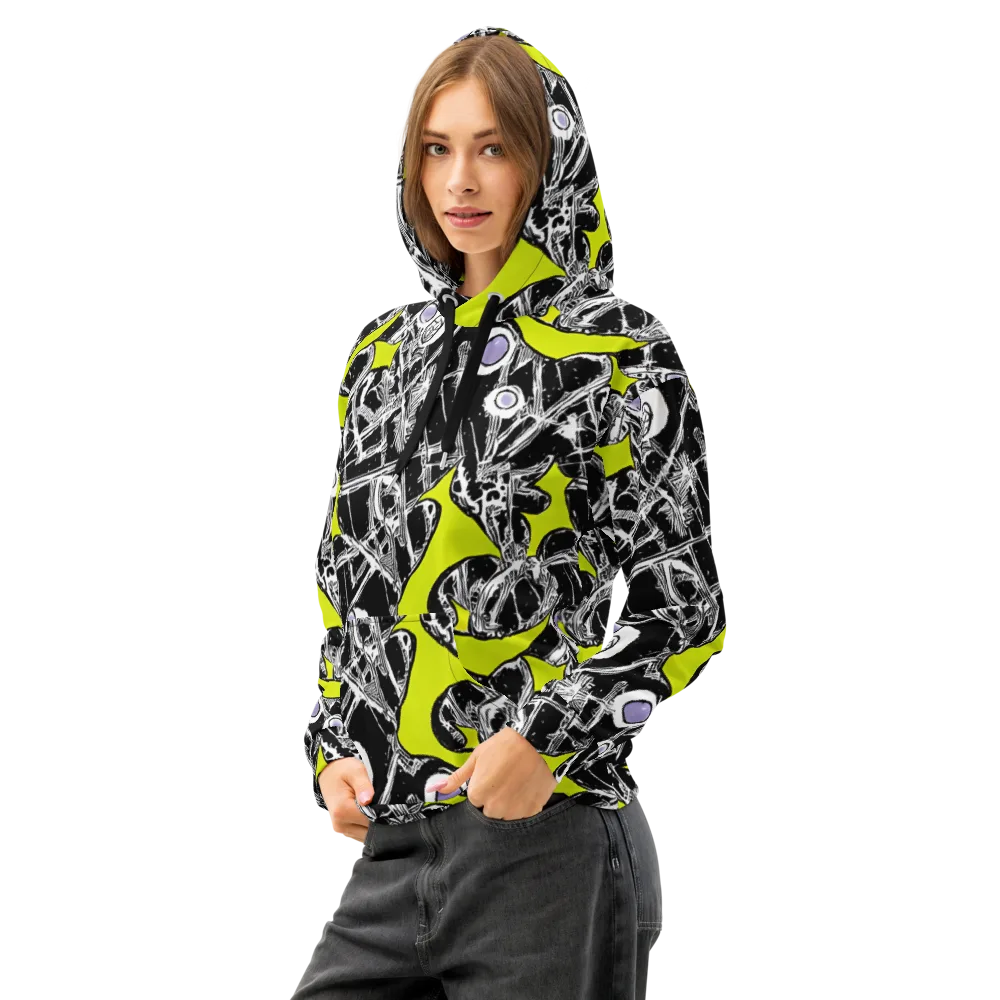 Acid X-ray on Cotton Hoodie — Left Front