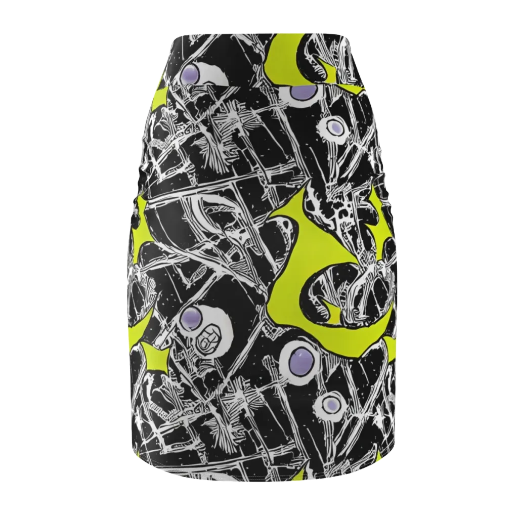 Acid X-ray on Pencil Skirt — Back