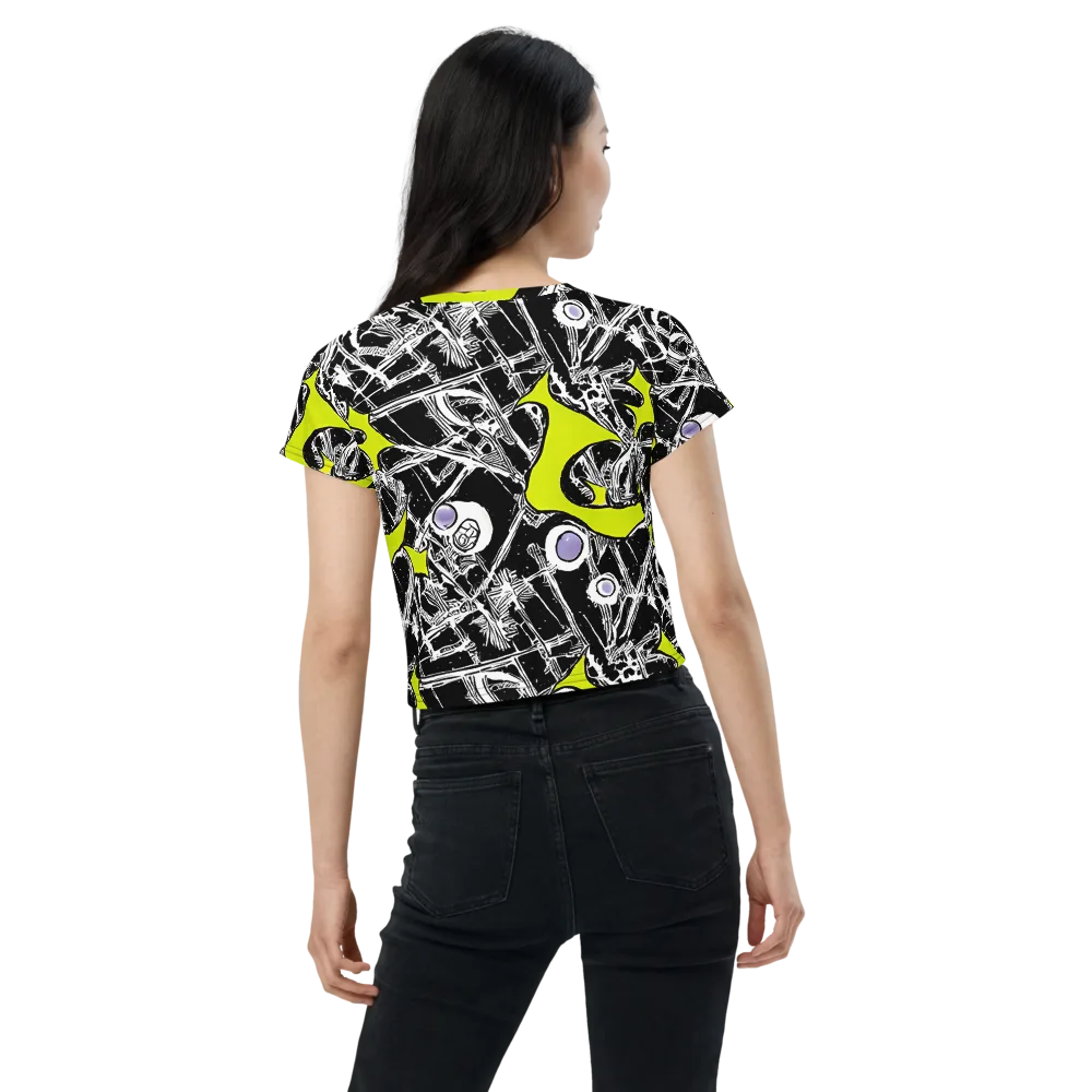 Acid X-ray on Crop Tee — Back