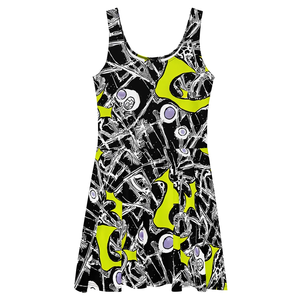 Acid X-ray on Skater Dress — Front