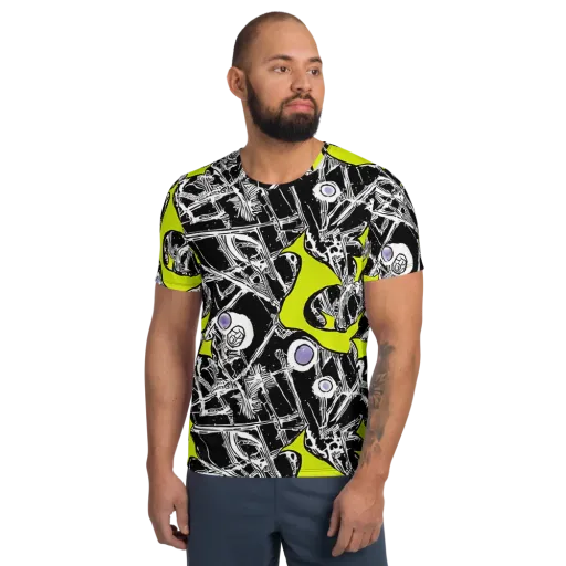 Acid X-ray on a Men's Athletic T-Shirt