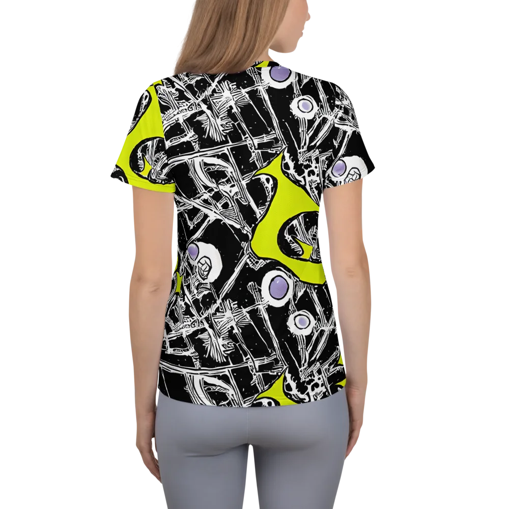 Acid X-ray on Women's Athletic T-Shirt — Back