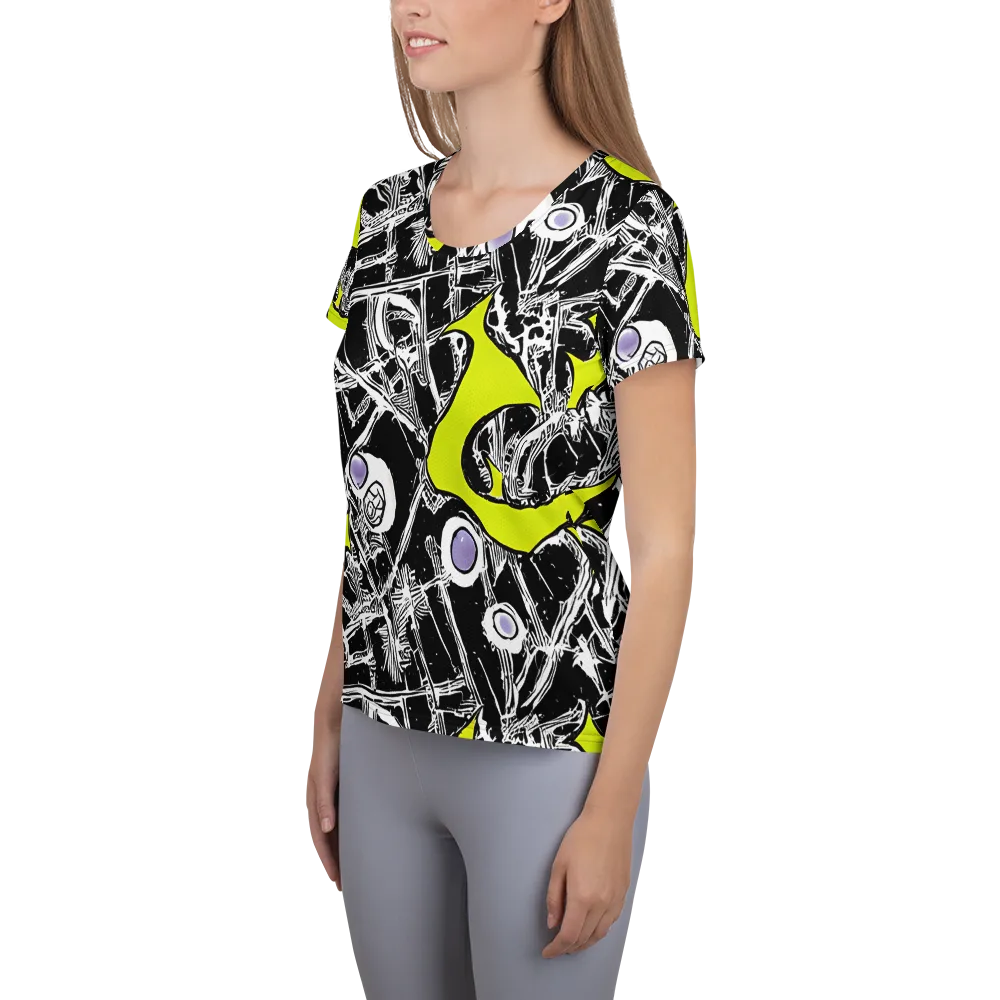 Acid X-ray on Women's Athletic T-Shirt — Left