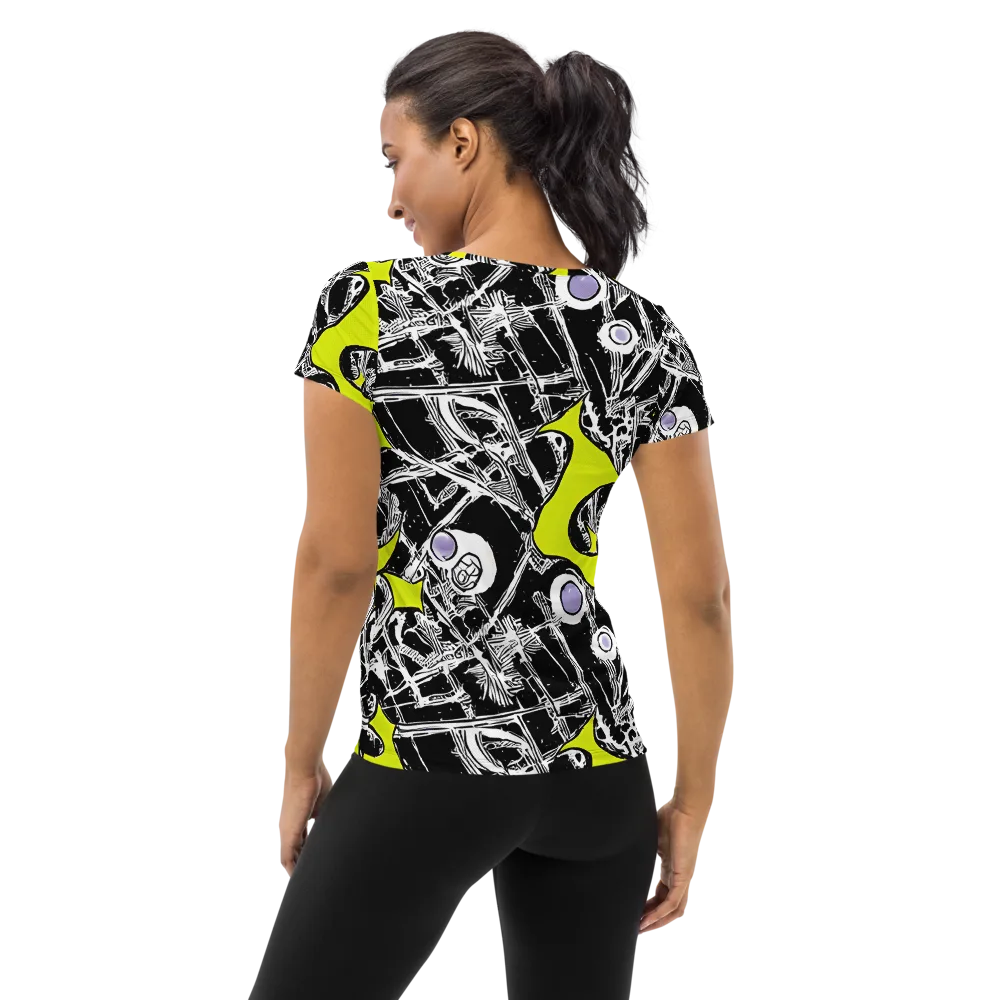 Acid X-ray on Women's Athletic T-Shirt — Back