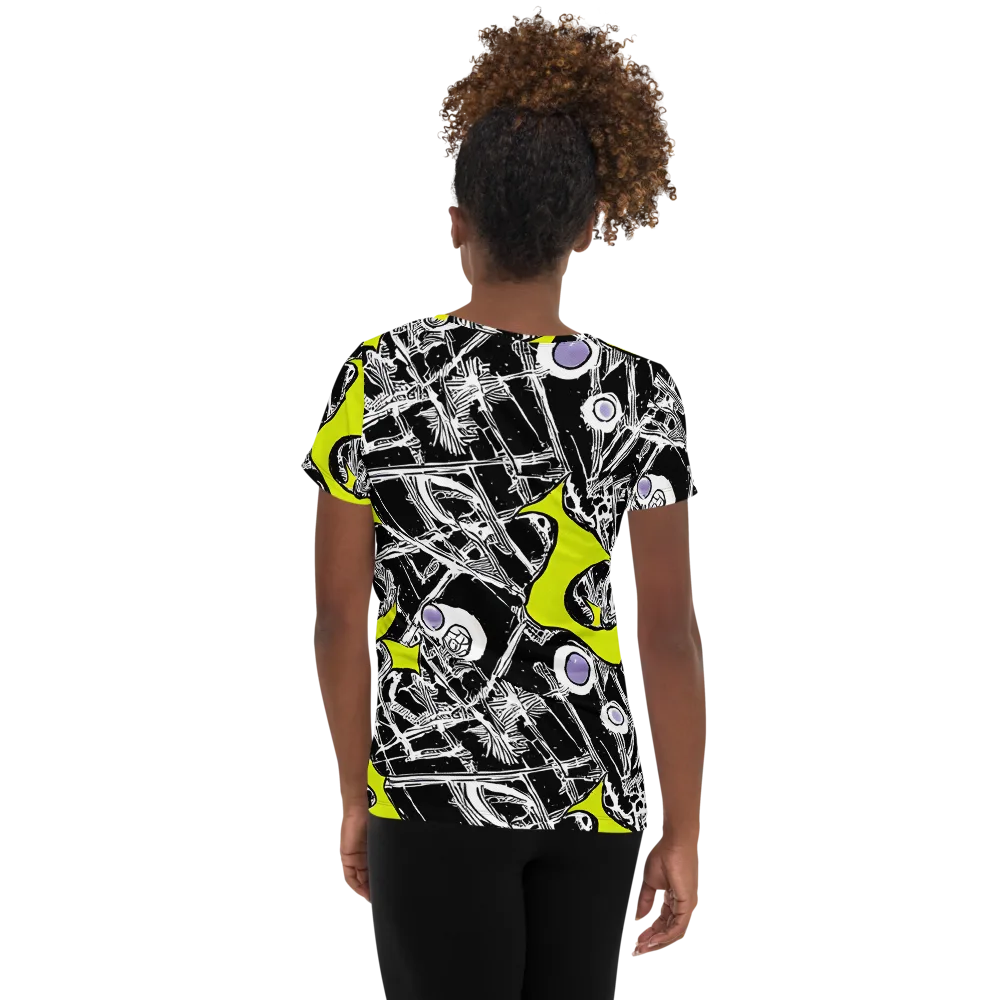 Acid X-ray on Women's Athletic T-Shirt — Back