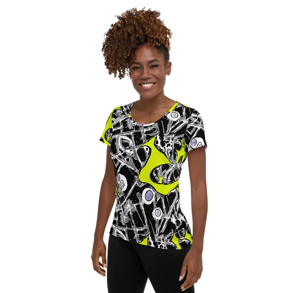 Acid X-ray on Women's Athletic T-Shirt — Left