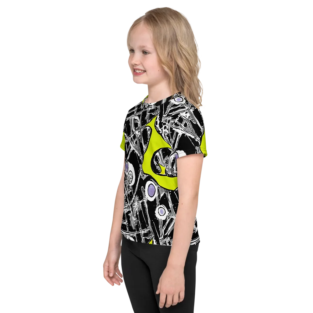 Acid X-ray on Kids Crew Neck T-Shirt — Left