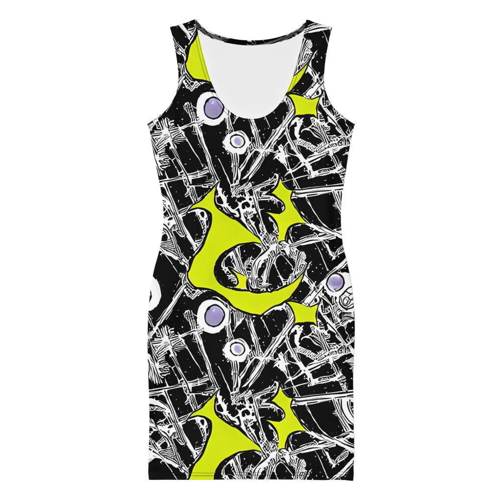 Acid X-ray on Bodycon Dress — Front