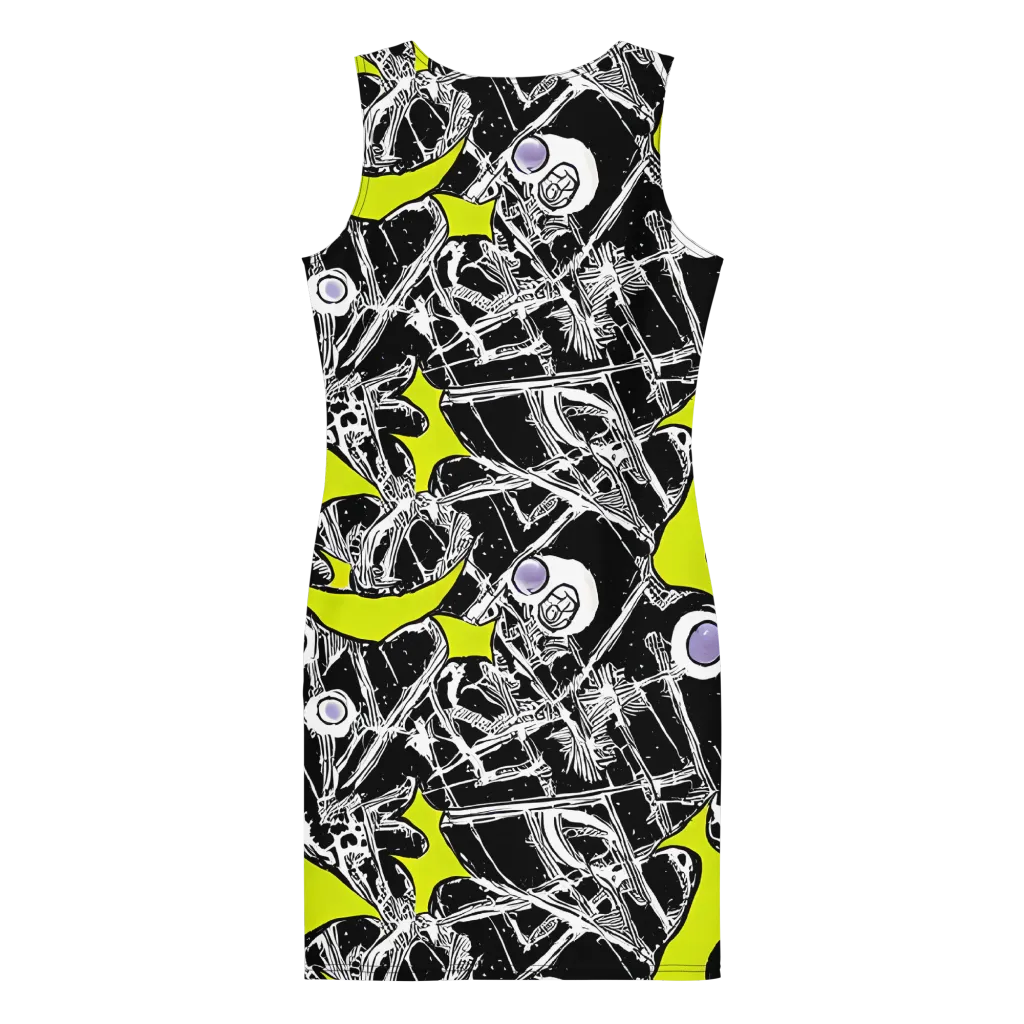 Acid X-ray on Bodycon Dress — Back
