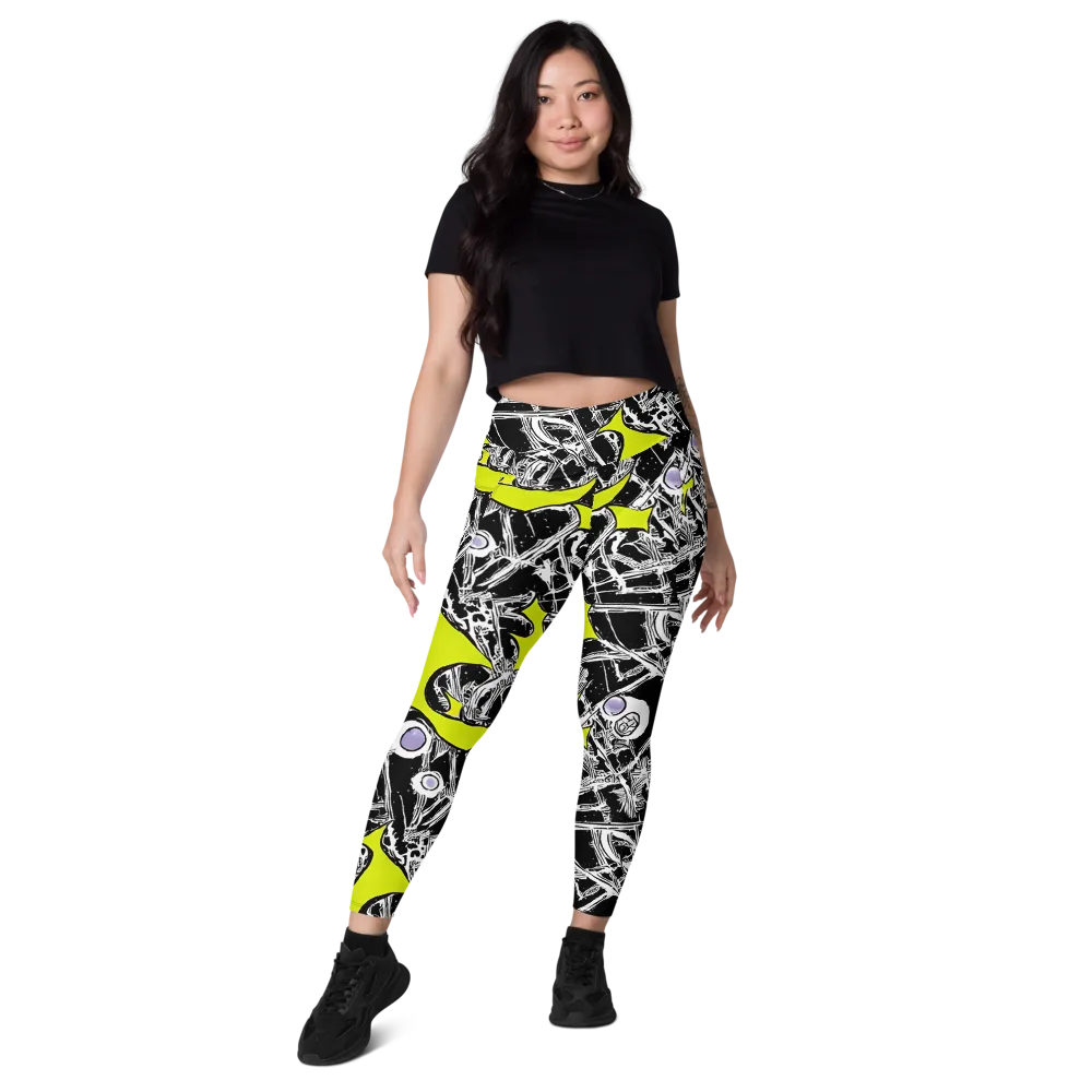Acid X-ray on Leggings with Pockets — Front