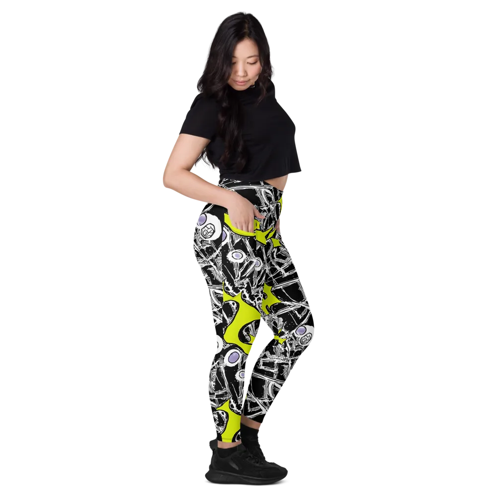 Acid X-ray on Leggings with Pockets — Right