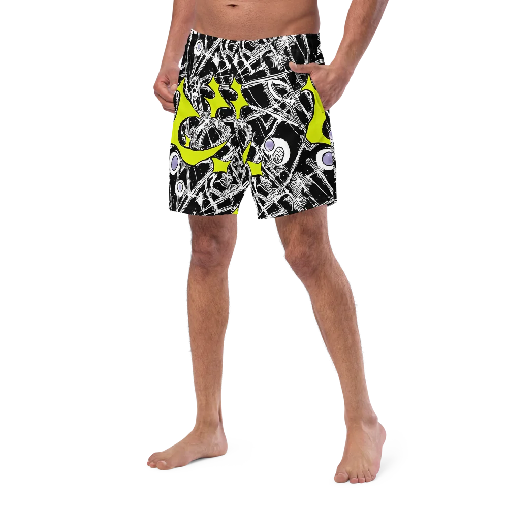 Acid X-ray on Swim Trunks — Left Front
