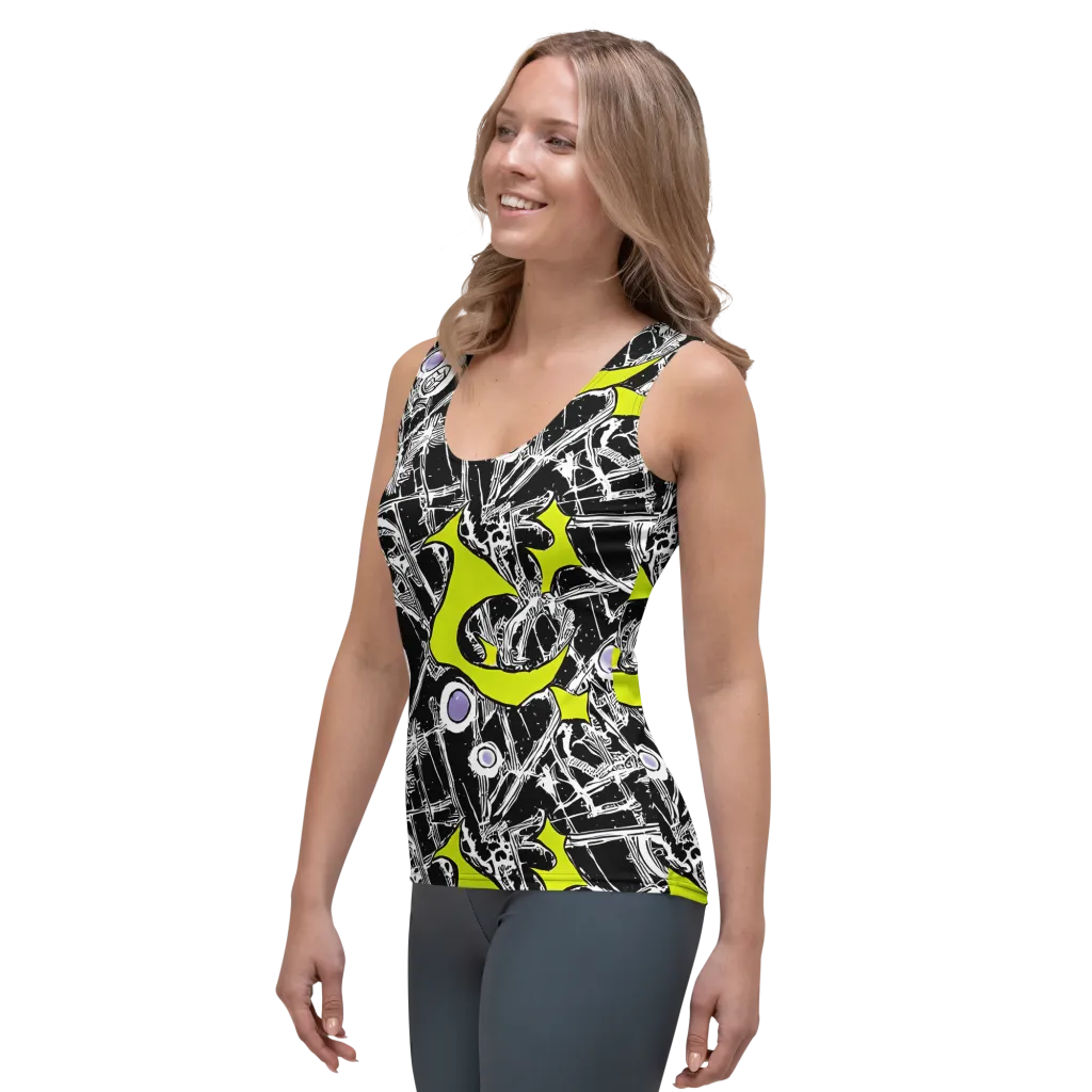 Acid X-ray on Women's Tank Top — Left Front