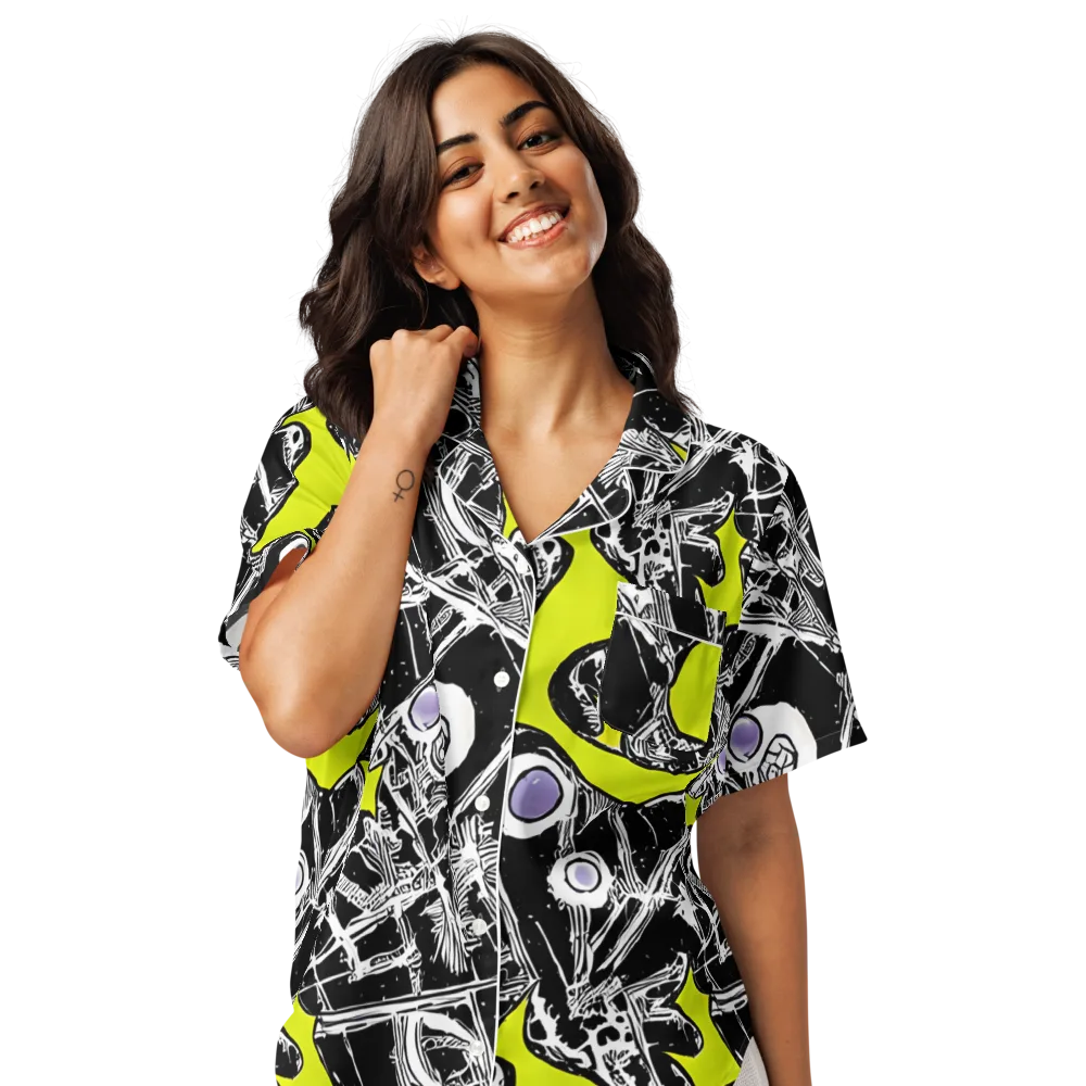 Acid X-ray on Women's Short Sleeve Pajama Top — Front
