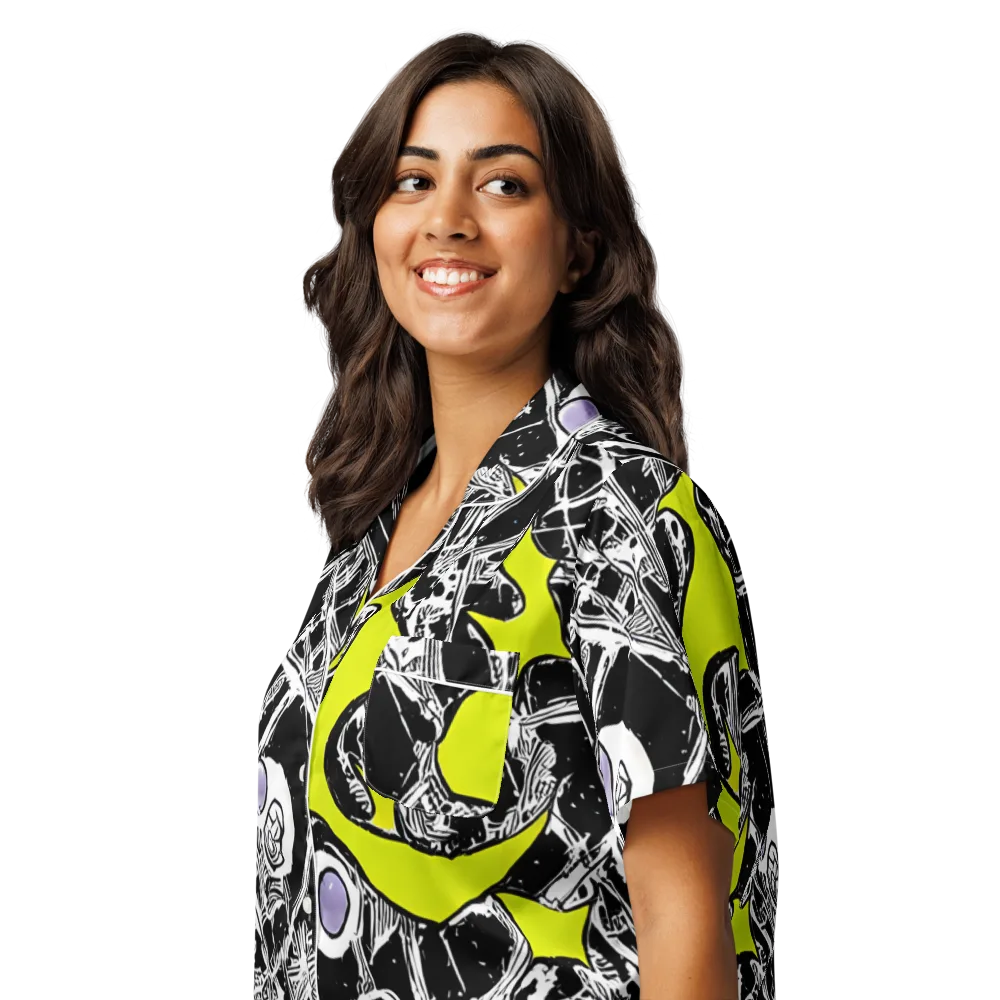 Acid X-ray on Women's Short Sleeve Pajama Top — Left Front
