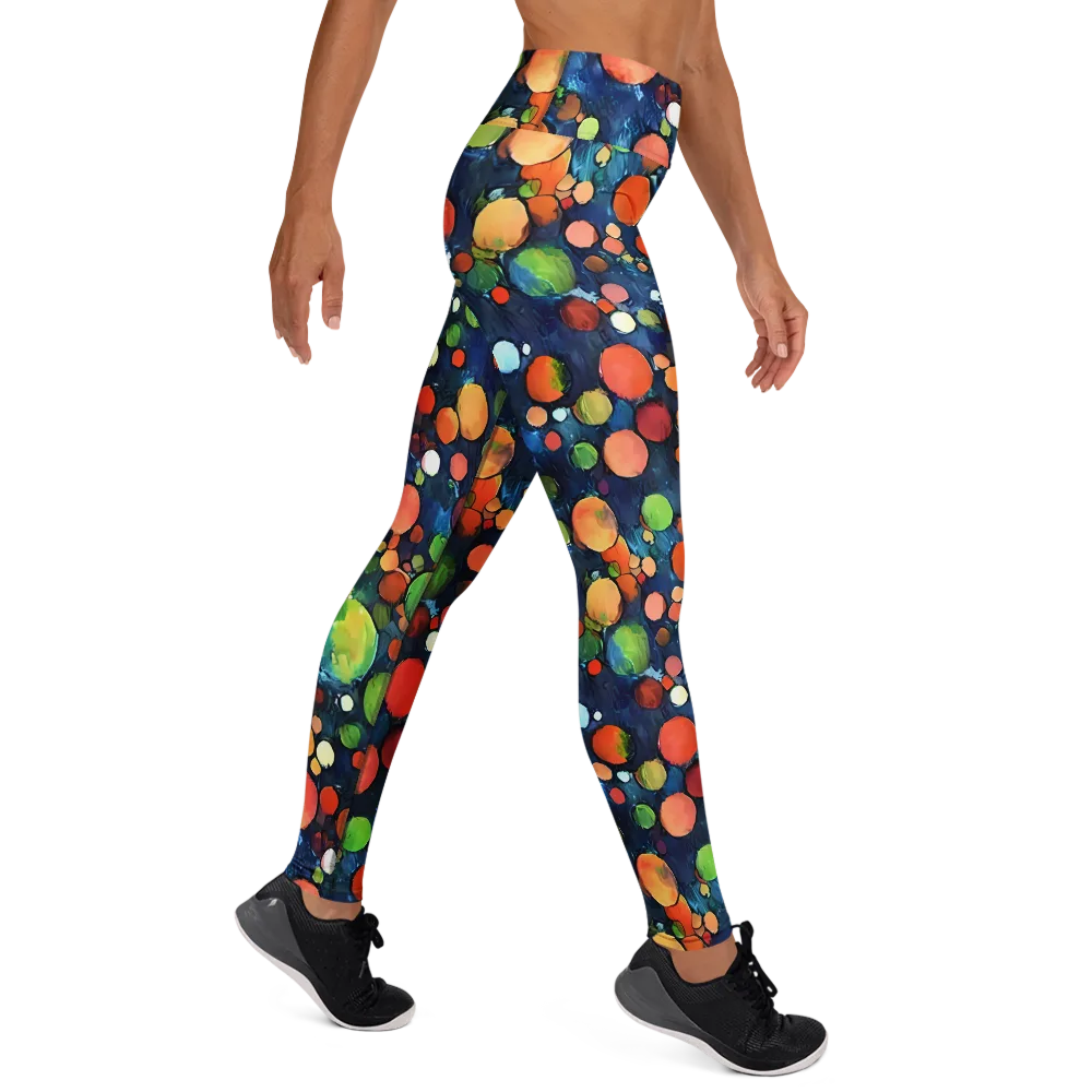Midnight Orchard on Yoga Leggings — Right