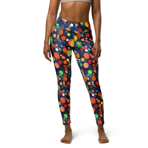Midnight Orchard on a Yoga Leggings