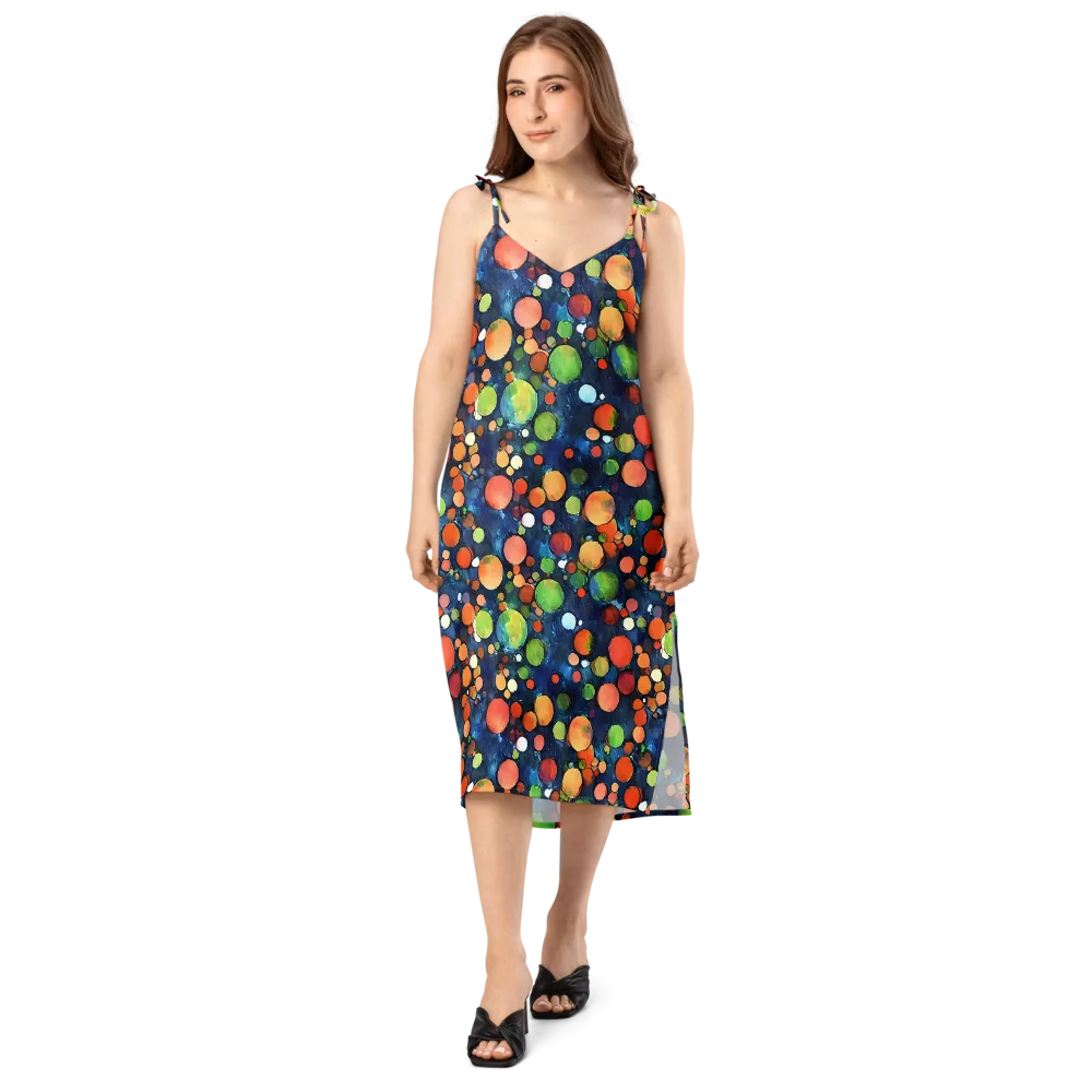 Midnight Orchard on Slip Dress — Front