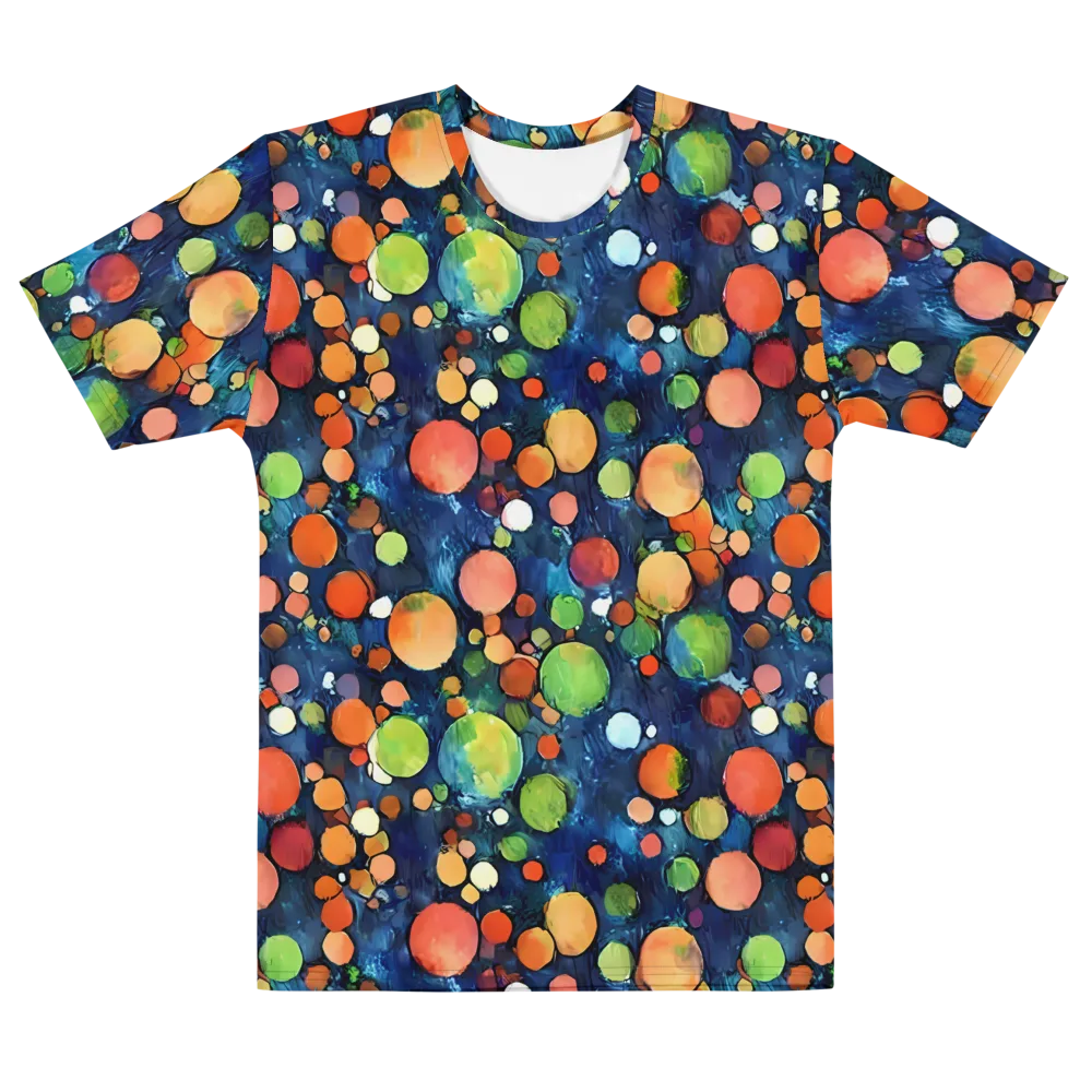 Midnight Orchard on Men's Cotton Crew Neck T-Shirt — Front