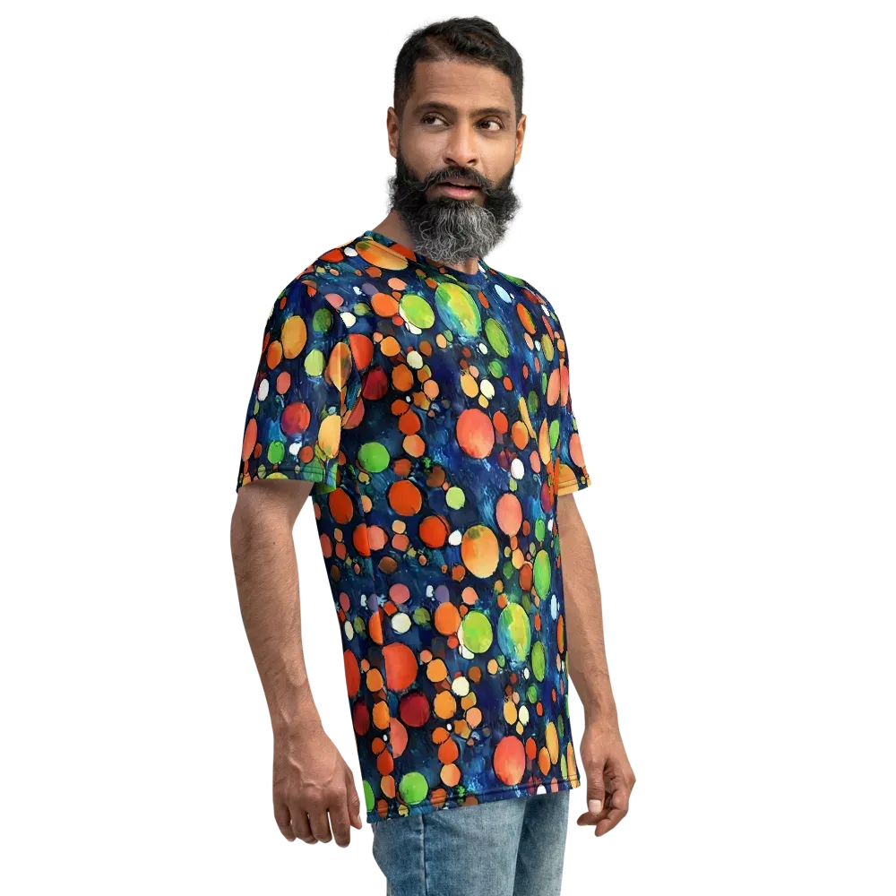 Midnight Orchard on Men's Crew Neck T-Shirt — Right
