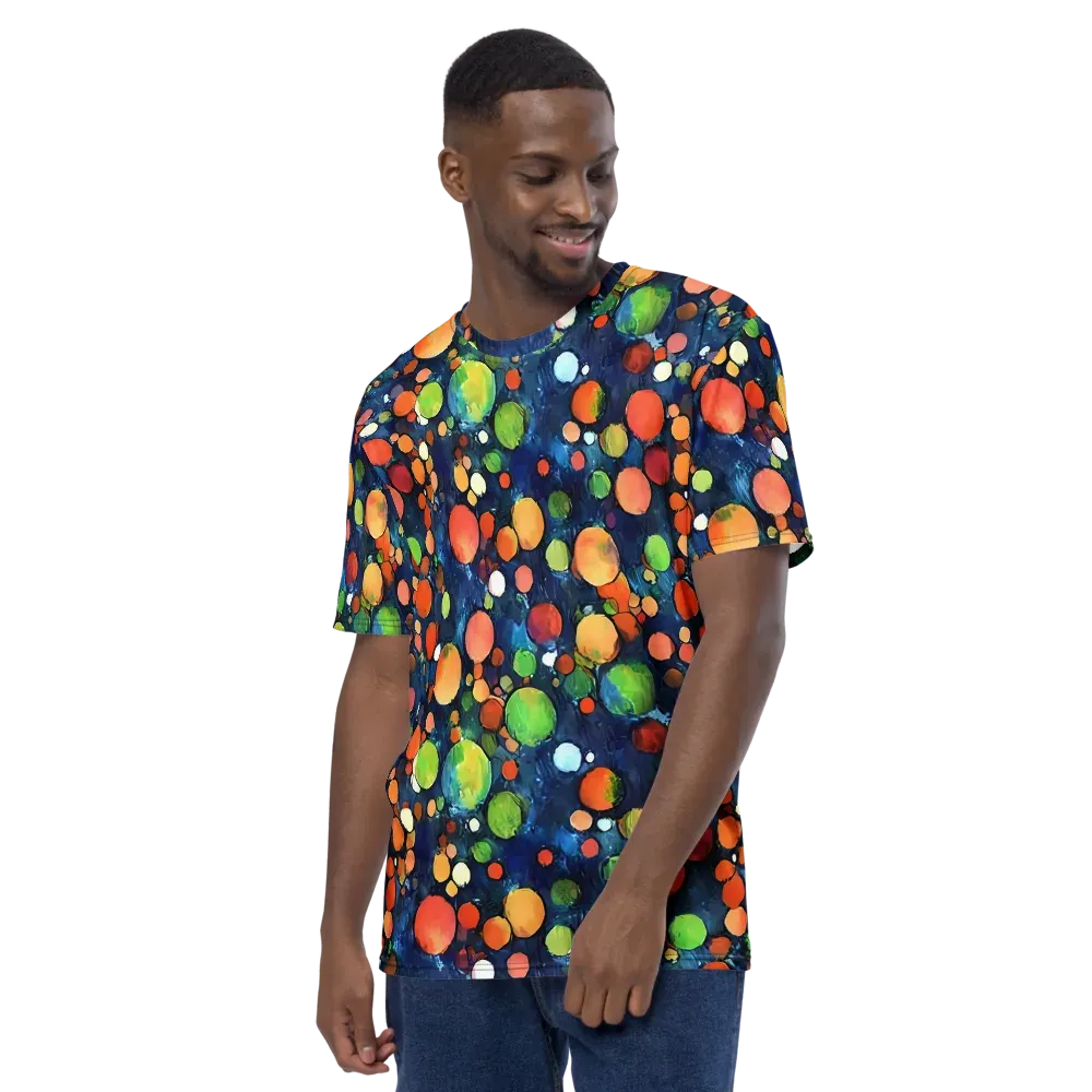 Midnight Orchard on Men's Crew Neck T-Shirt — Left
