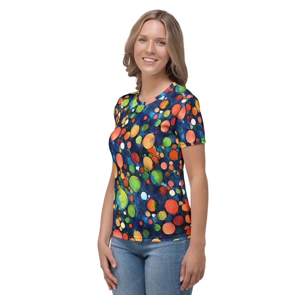 Midnight Orchard on Women's Crew Neck T-Shirt — Left