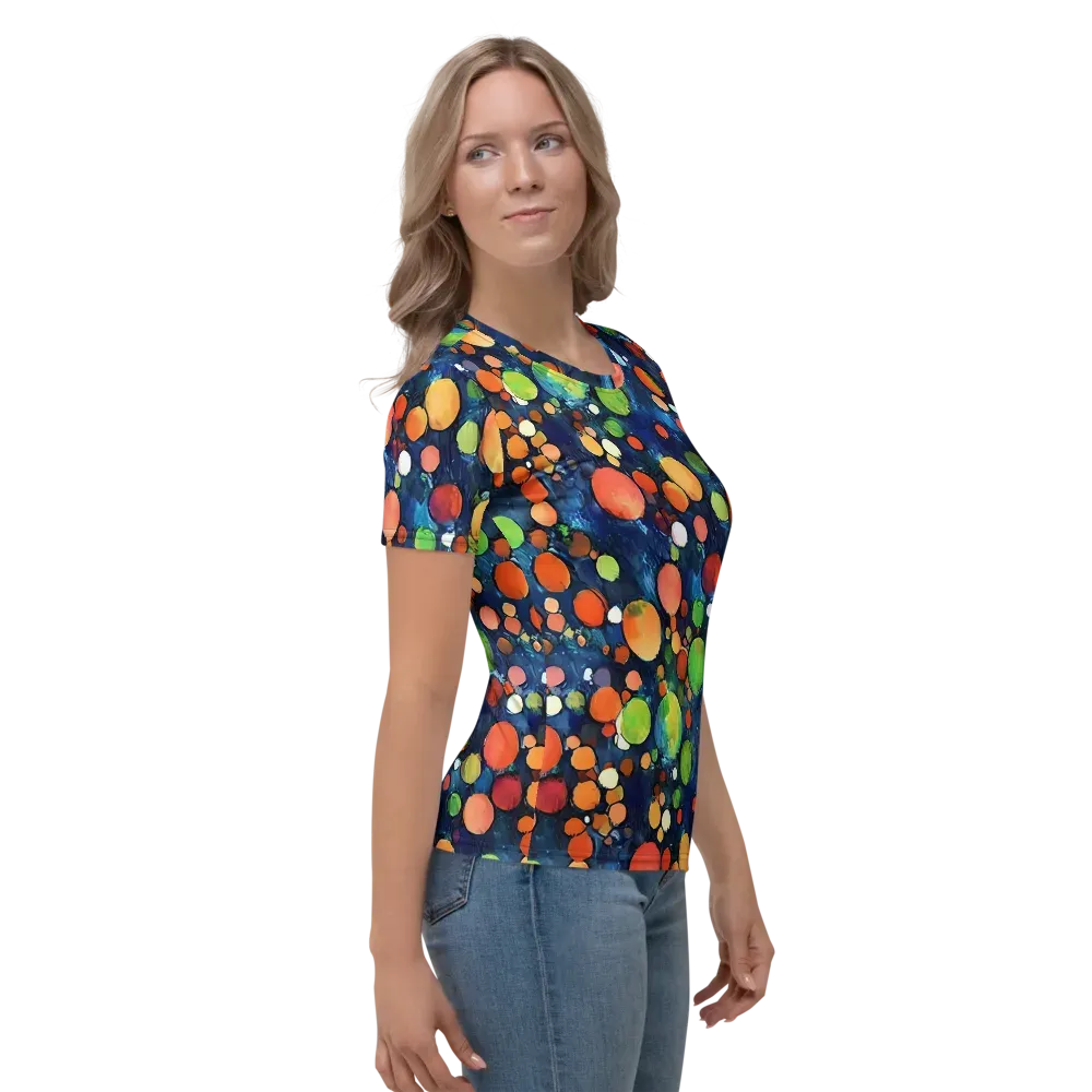 Midnight Orchard on Women's Crew Neck T-Shirt — Right