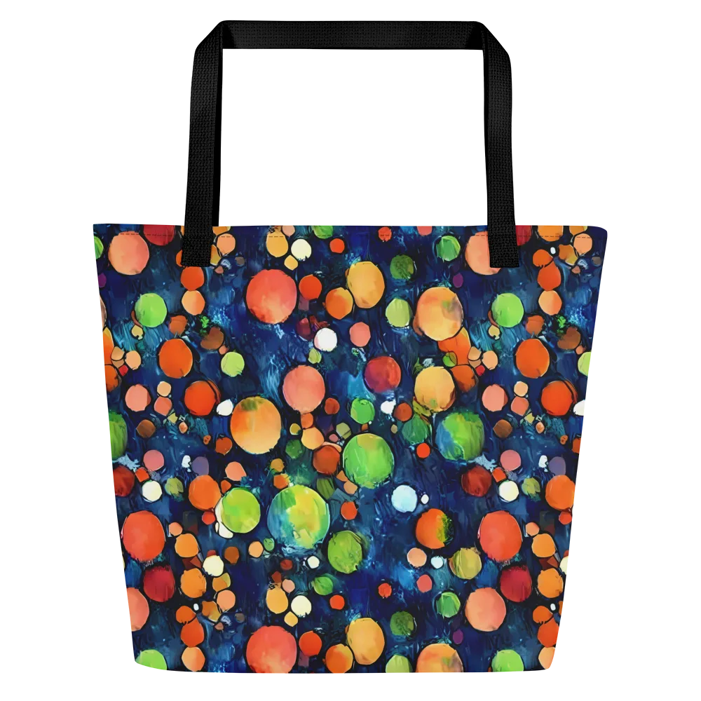 Midnight Orchard on Large Tote Bag W/ Pocket — Front