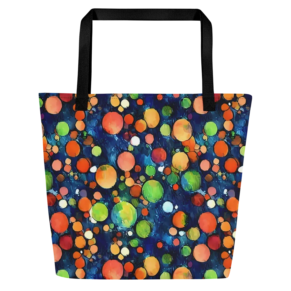 Midnight Orchard on Large Tote Bag W/ Pocket — Front