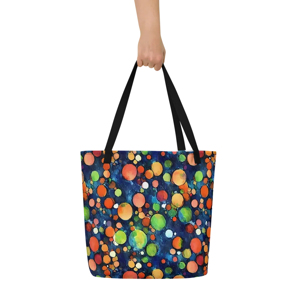 Midnight Orchard on Large Tote Bag W/ Pocket — Front