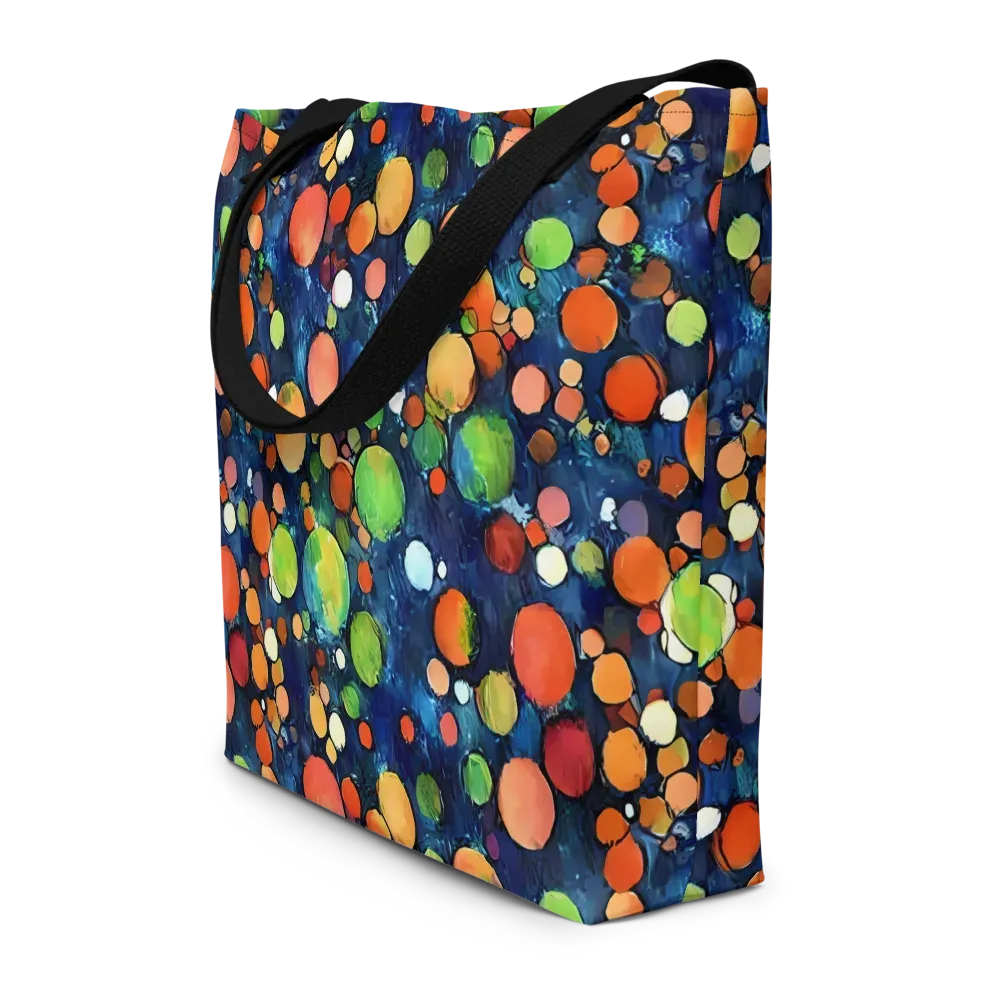 Midnight Orchard on Large Tote Bag W/ Pocket — Front