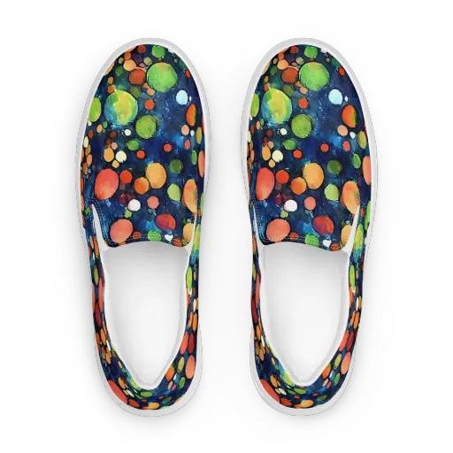 Midnight Orchard on a Women's Slip-On Canvas Shoes